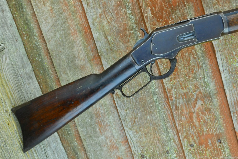 SHARP, ANTIQUE Winchester Model 1873 Rifle - 32 WCF-img-2