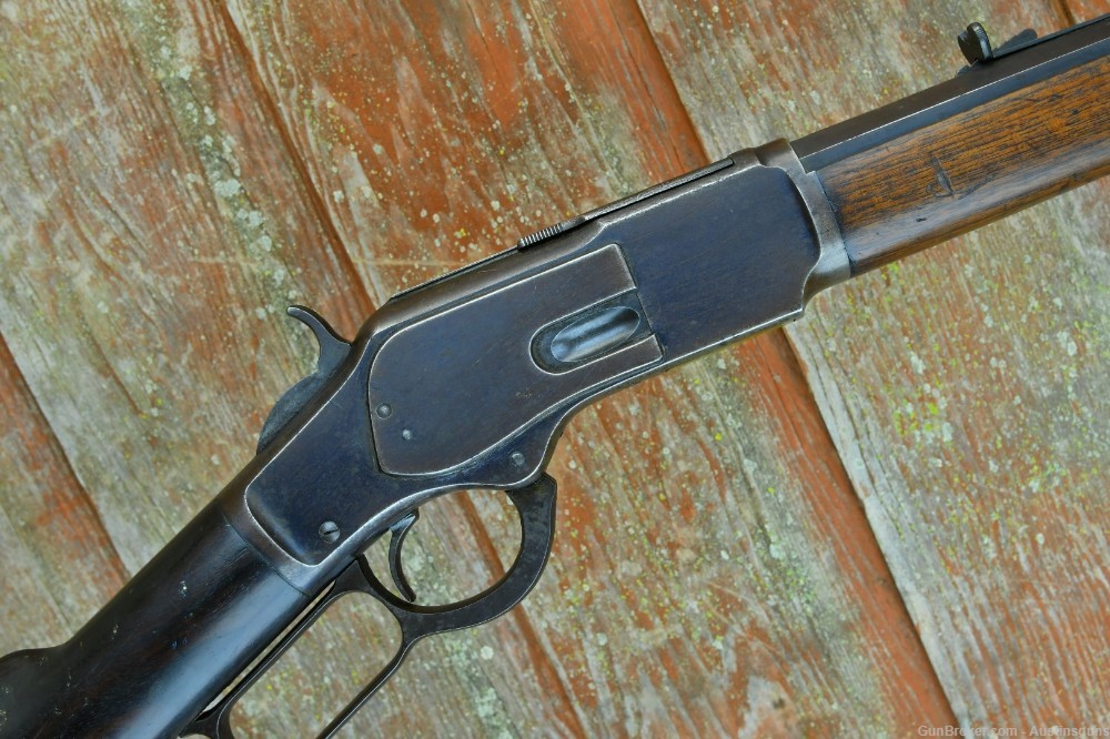 SHARP, ANTIQUE Winchester Model 1873 Rifle - 32 WCF-img-4