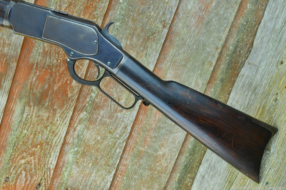 SHARP, ANTIQUE Winchester Model 1873 Rifle - 32 WCF-img-13