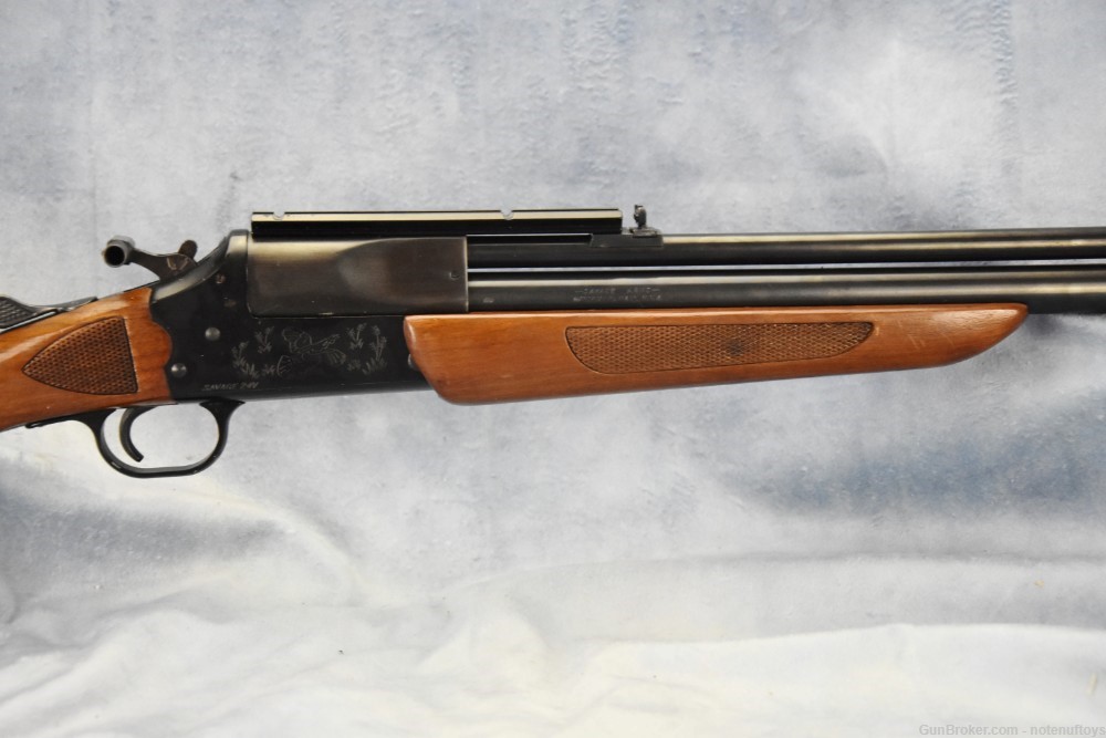 Combo Gun Savage 24v .222 rifle AND .20 ga shotgun RARE ENGRAVED model -img-21