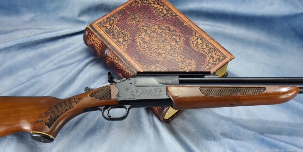 Combo Gun Savage 24v .222 rifle AND .20 ga shotgun RARE ENGRAVED model -img-40