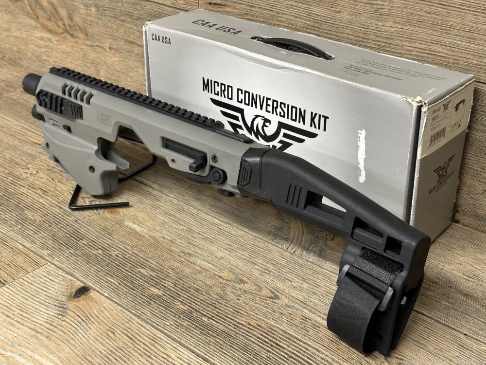 CAA Micro Handgun Conversion Kit (Fits Glock 20 & 21) Tungsten Finish-img-1