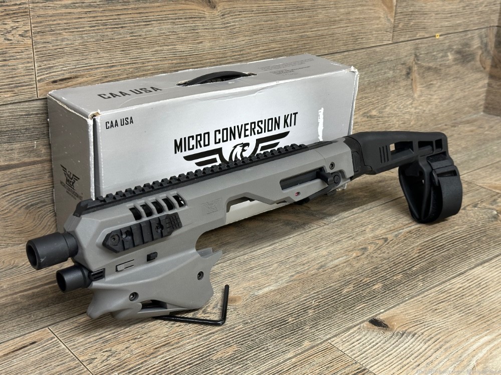 CAA Micro Handgun Conversion Kit (Fits Glock 20 & 21) Tungsten Finish-img-0