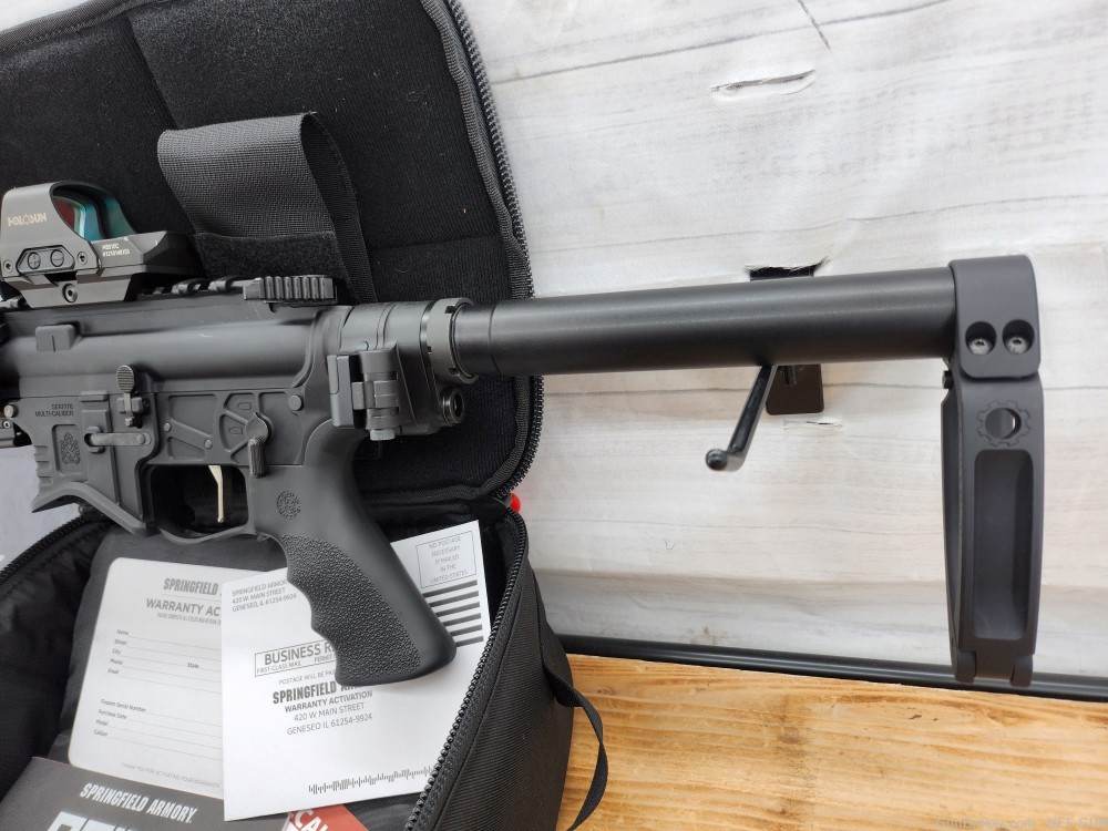 minty Springfield saint evac truck gun 5.56 7.5" takedown pistol with sight-img-3