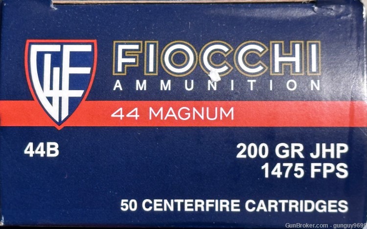 No ReSeRvE 250 Fiocchi 44 MAG Semi JHP 200 gr Defense Magnum-img-1