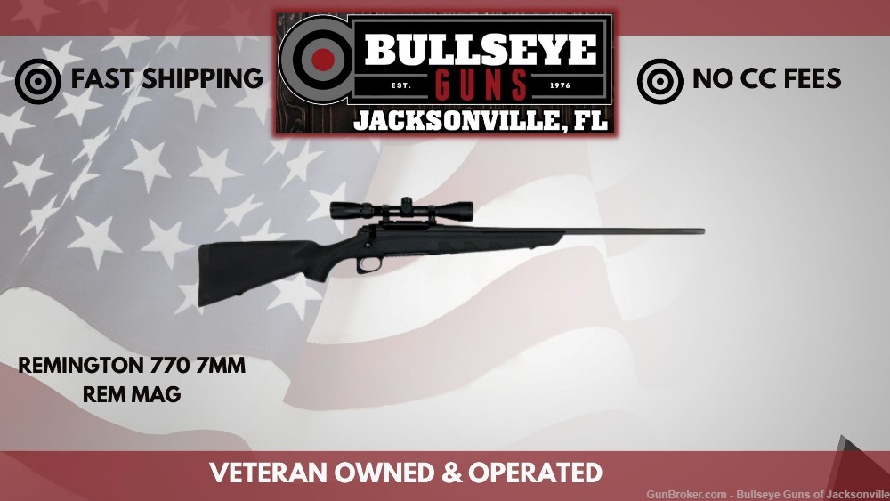 Remington Model 770 Sportsman 7mm Rem Mag W/ Scope-img-0