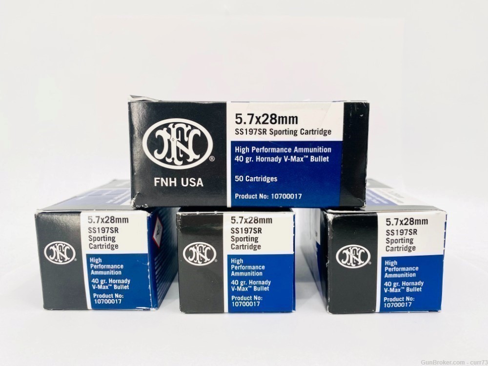 FN 5.7X28 AMUNITION 50 ROUNDS PER BOX 4 BOXES 200 ROUNDS TOTAL (NEW AMMO)-img-2