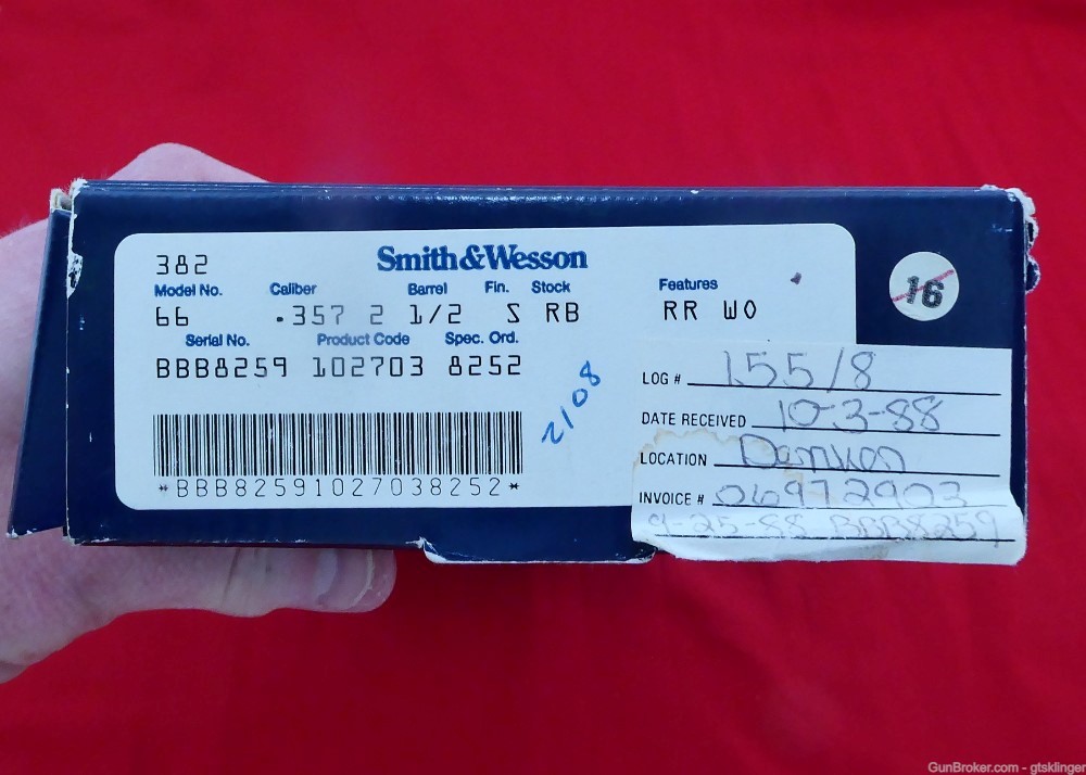 Smith & Wesson 66-2 original box 2½" barrel .357 mag excellent S&W RARE -img-23