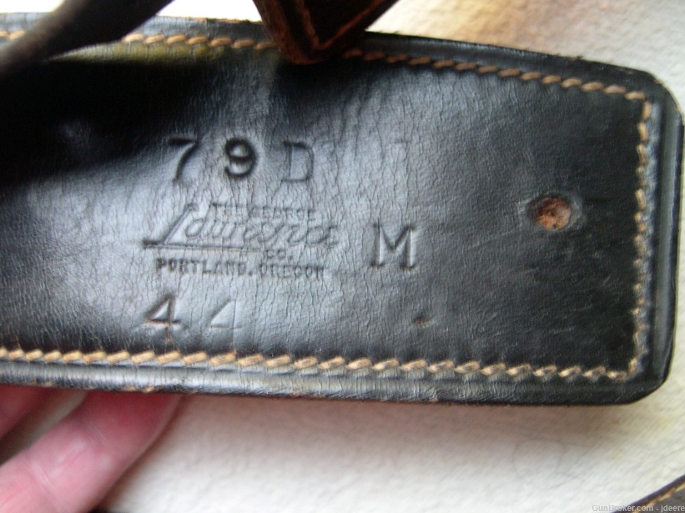 Vintage George Lawrence Holster/Belt Rig, Black - Colt SAA 44/45 -img-15
