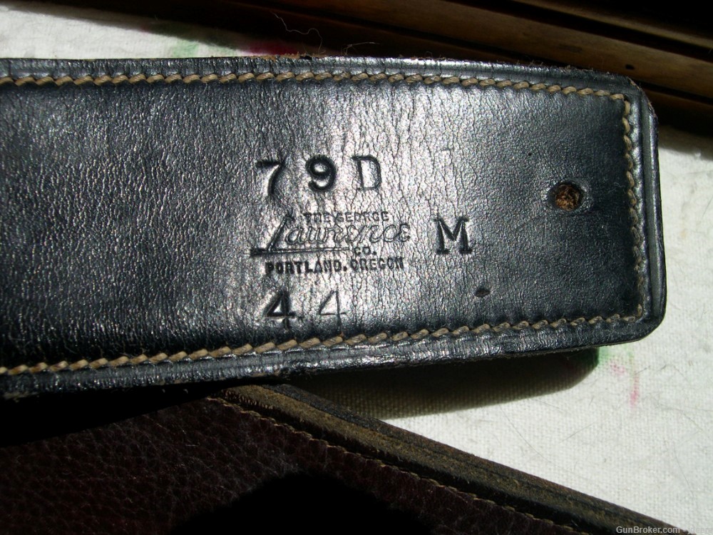 Vintage George Lawrence Holster/Belt Rig, Black - Colt SAA 44/45 -img-8