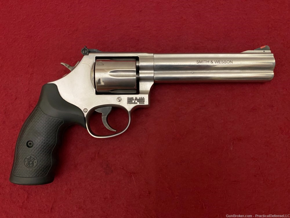 New Smith & Wesson 686 6" .357 mag Revolver L Frame Stainless 6-shot 164224-img-1