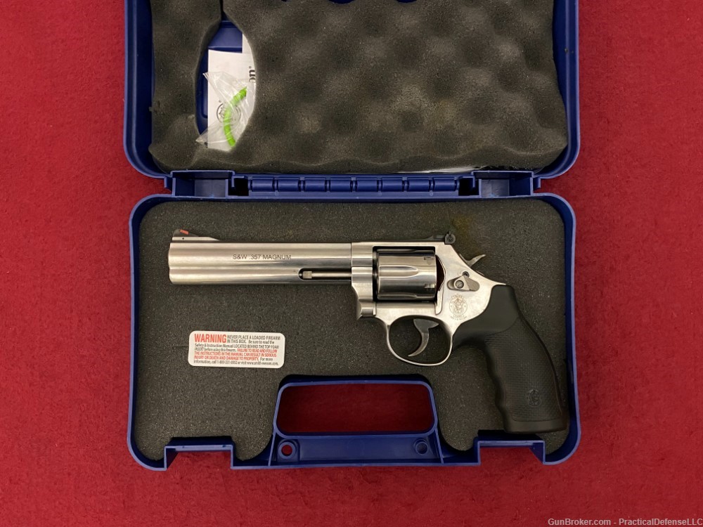 New Smith & Wesson 686 6" .357 mag Revolver L Frame Stainless 6-shot 164224-img-0