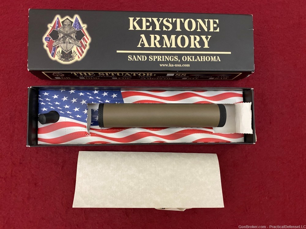 New Keystone Armory Situator 22 Monocore Silencer Magpul FDE color         -img-0