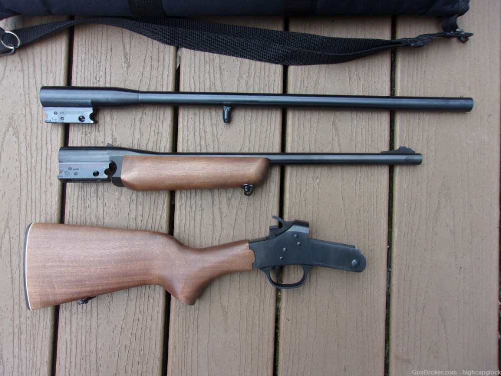 Rossi .22lr & 20ga Rifle & Shotgun Single Shot COMBO Gun w/ Case $1START   -img-2