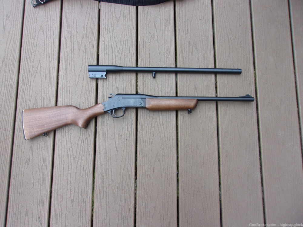 Rossi .22lr & 20ga Rifle & Shotgun Single Shot COMBO Gun w/ Case $1START   -img-4