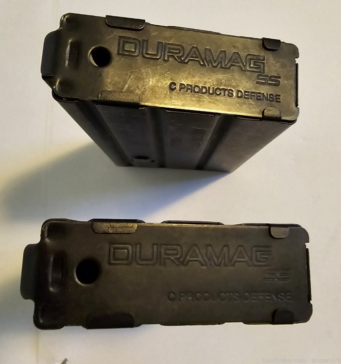 x2 Duramag SS 350 Legend 20 round AR-15 magazines, .350 anti tilt mag-img-3