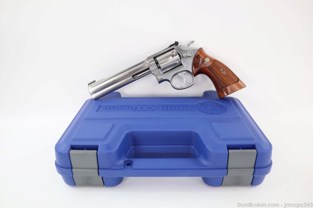 Rare Nice Stainless Smith & Wesson 617 No Dash .22 LR Revolver W/ 6" Barrel-img-0