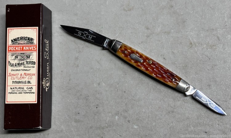 Schatt & Morgan Queen Cutlery S&M Keystone Serpentine Knife 042103-img-0