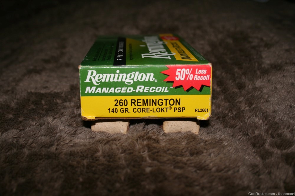 260 Remington 140 Gr, Core-lokt PSP 20 Rounds Reduced Recoil-img-1