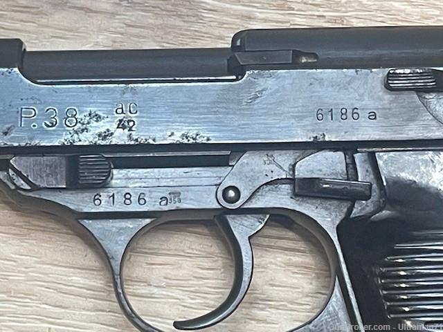 WW2 German P38 AC42 E/359 with holster All matching (minus magazine)-img-2