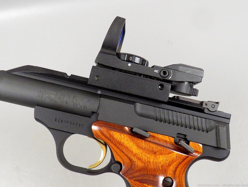 BROWNING BUCKMARK 22 Semi Auto Target Pistol & FACTORY RED DOT SIGHT NICE-img-8