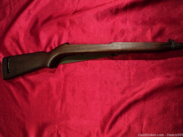 ORIGINAL WWII M1 CARBINE "UNISSUED HIGH WOOD" COMPLETE STOCK-img-0