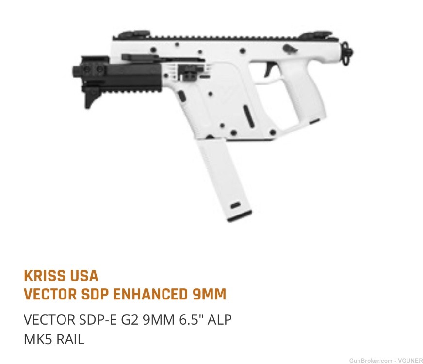 Kriss USA vector SDP-E G2 9mm New in box -img-4