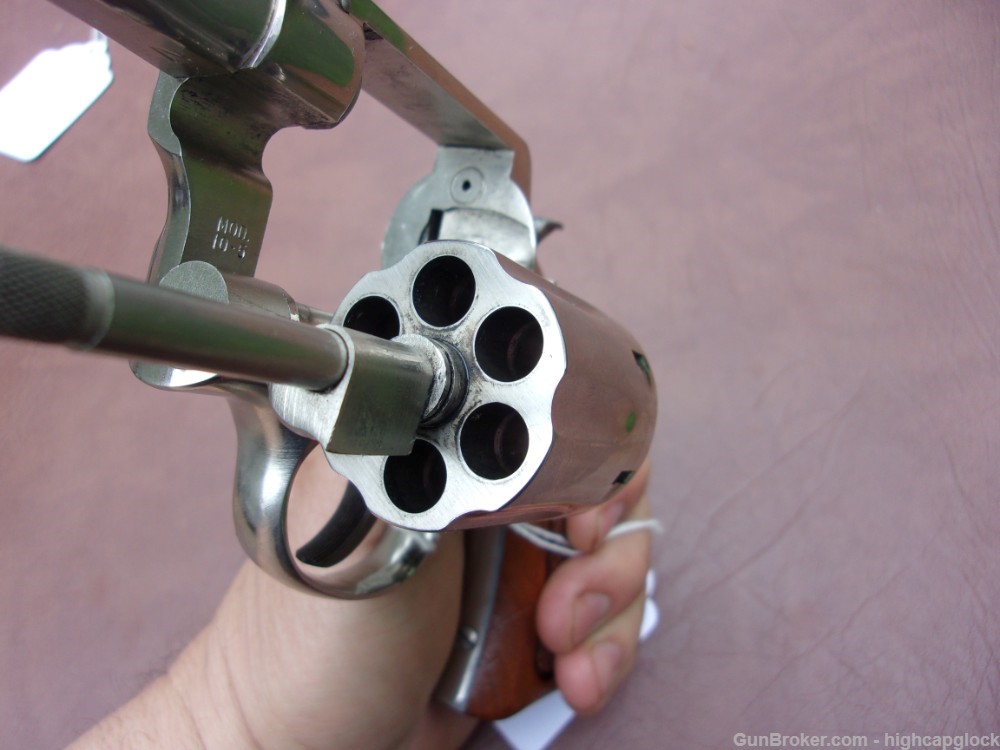 S&W Smith & Wesson Model 10 .38 Spcl 4" NICKEL Revolver 10-5 $1START-img-22