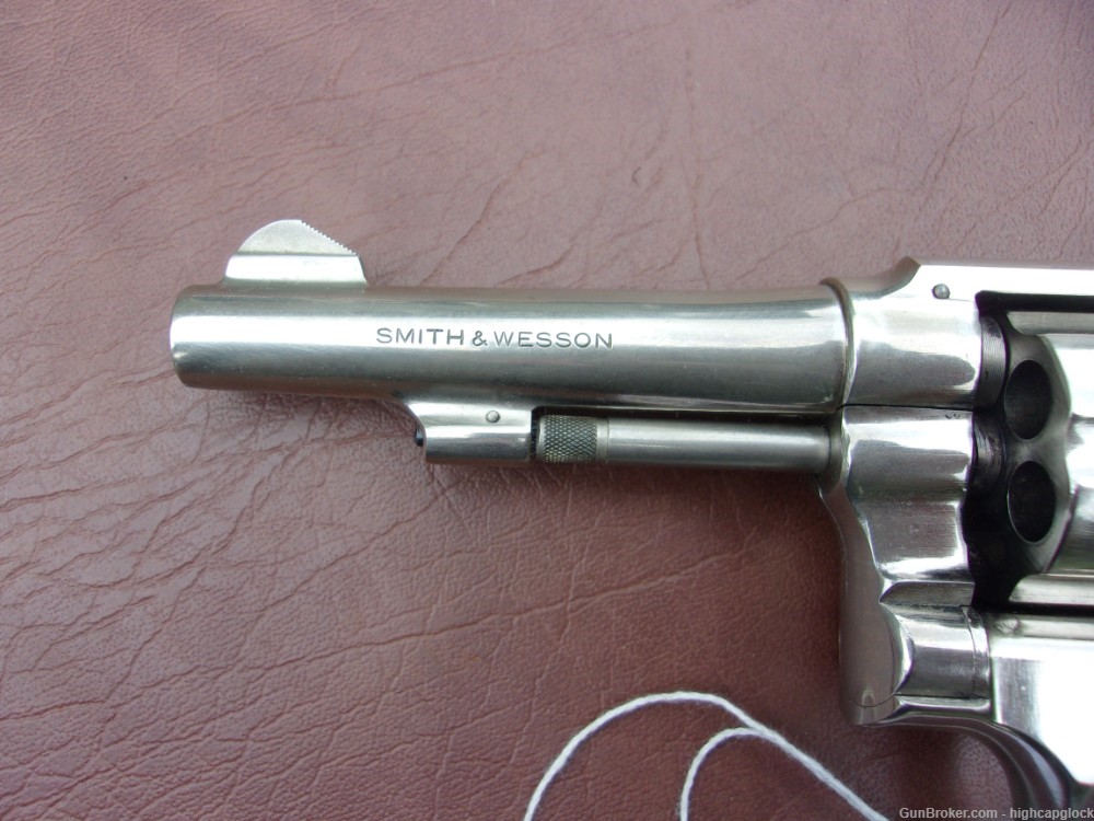 S&W Smith & Wesson Model 10 .38 Spcl 4" NICKEL Revolver 10-5 $1START-img-8