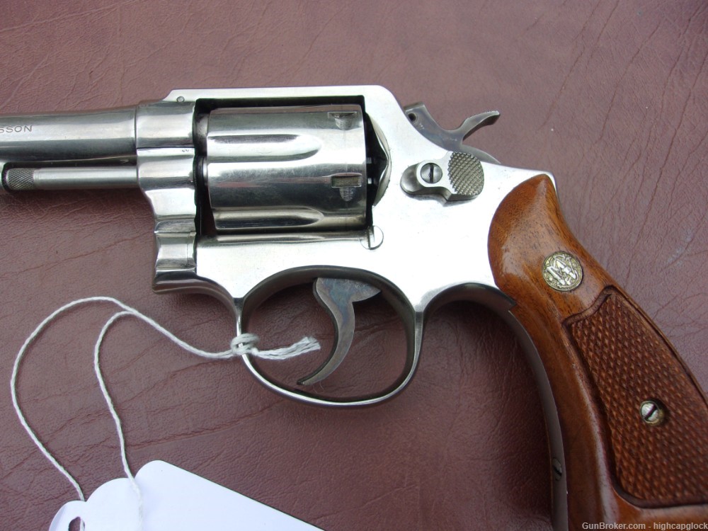 S&W Smith & Wesson Model 10 .38 Spcl 4" NICKEL Revolver 10-5 $1START-img-7