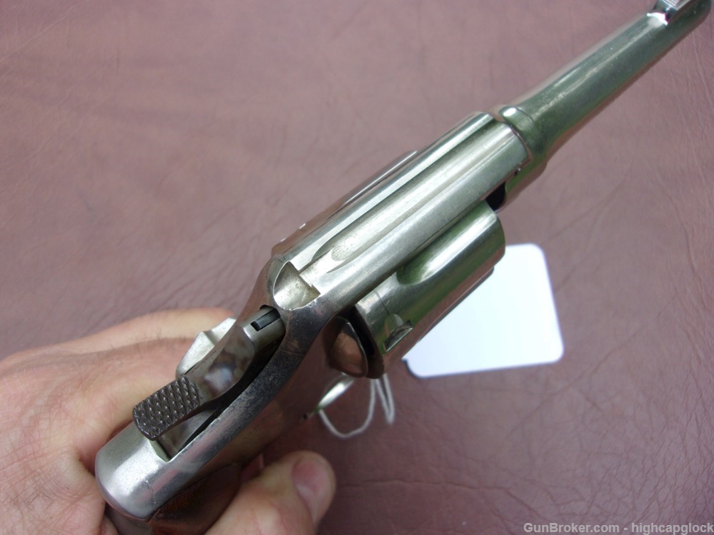 S&W Smith & Wesson Model 10 .38 Spcl 4" NICKEL Revolver 10-5 $1START-img-10