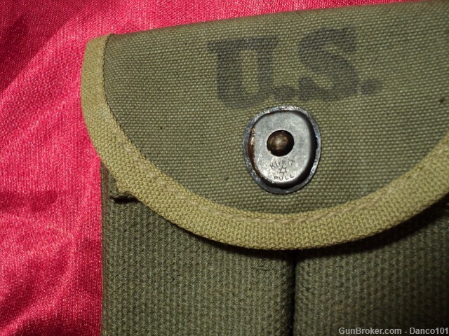 US M1 CARBINE DOUBLE MAGAZINE STOCK POUCH-img-5
