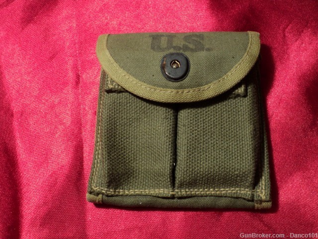 US M1 CARBINE DOUBLE MAGAZINE STOCK POUCH-img-0