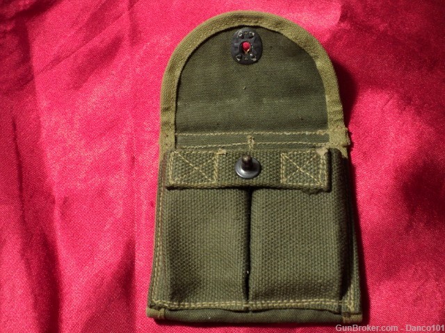 US M1 CARBINE DOUBLE MAGAZINE STOCK POUCH-img-1