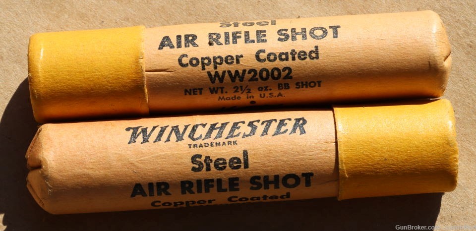 Collector Lot of 3  Full Tubes of Tatham and Winchester Air Rifle Shot-img-1