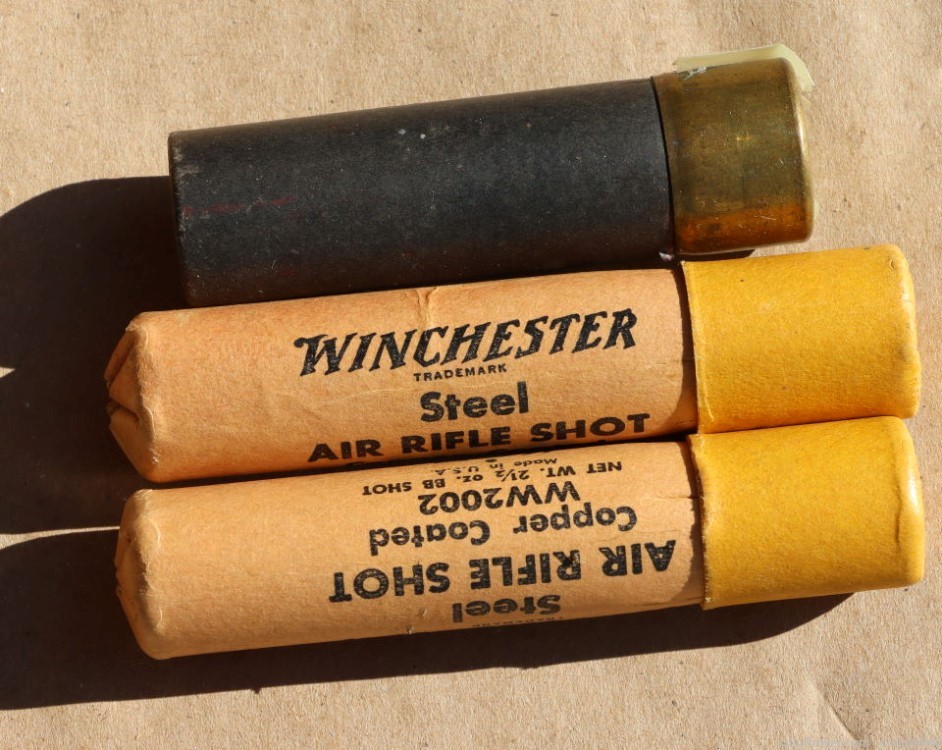 Collector Lot of 3  Full Tubes of Tatham and Winchester Air Rifle Shot-img-0