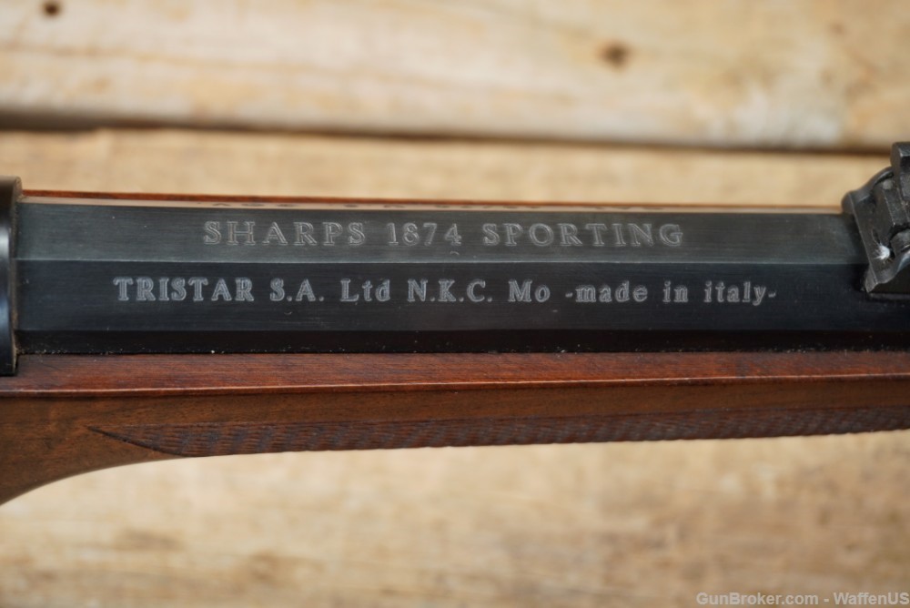 Tristar Sharps Sporting Model 1874 .45-70 single shot double triggers NICE -img-10