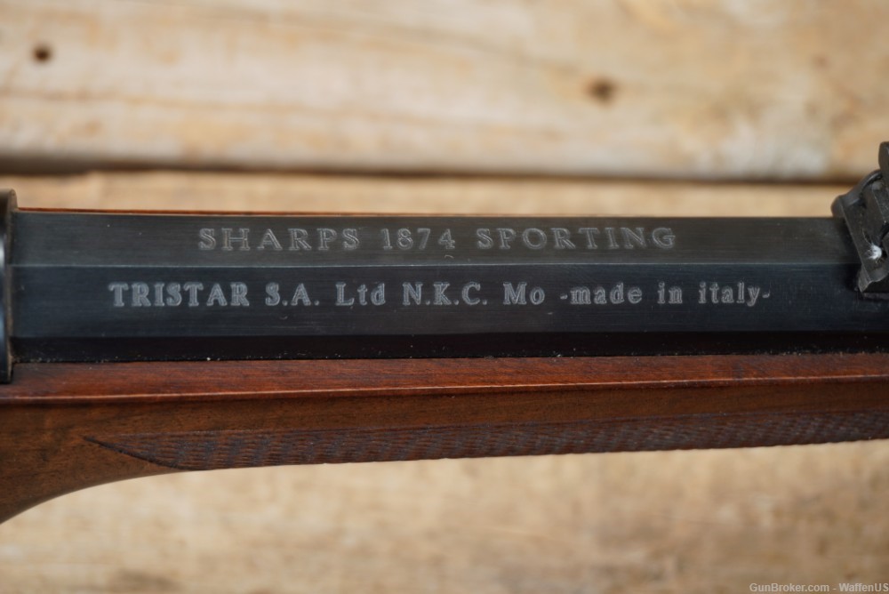 Tristar Sharps Sporting Model 1874 .45-70 single shot double triggers NICE -img-9