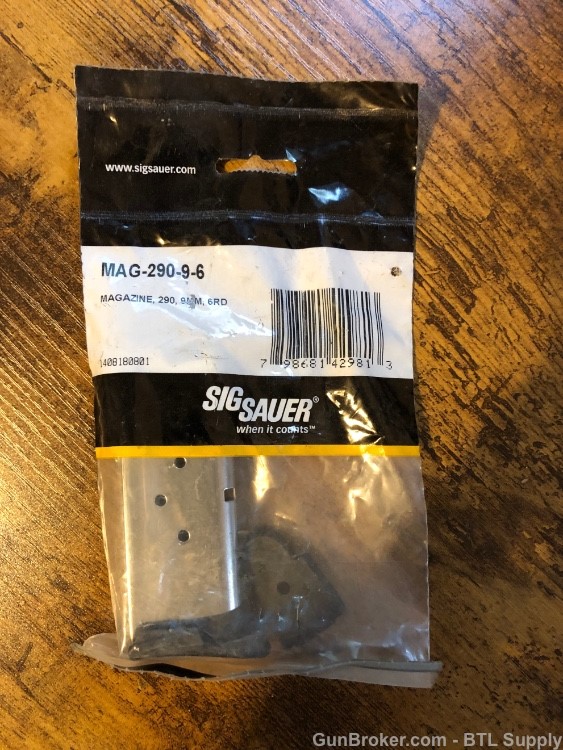 Sig Sauer P290 9mm 6 round magazine -img-2