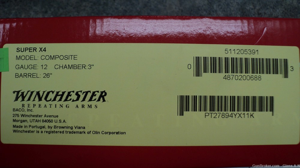 NEW Winchester SX4 12GA 3" Matte Black 26" 511205391 .01-img-9