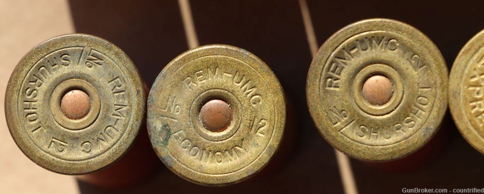 10 Vintage Remington Shotgun Shells, Including One Headstamped "Economy" -img-3