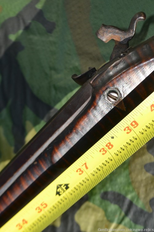 Circa 1855 Ohio Half Stock Muzzleloader Rifle .32 cal C. P. Wood Martin Co.-img-9