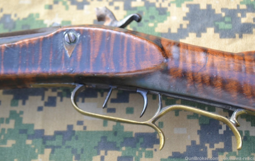 Circa 1855 Ohio Half Stock Muzzleloader Rifle .32 cal C. P. Wood Martin Co.-img-11