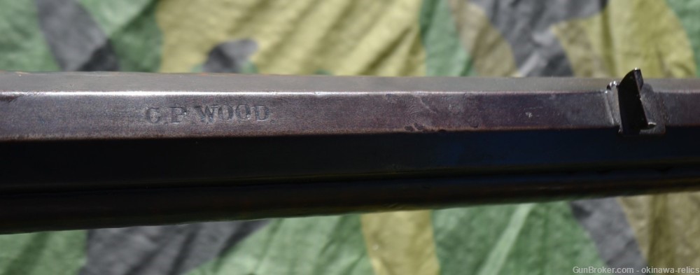 Circa 1855 Ohio Half Stock Muzzleloader Rifle .32 cal C. P. Wood Martin Co.-img-4