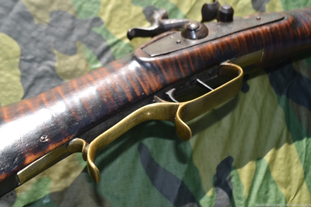 Circa 1855 Ohio Half Stock Muzzleloader Rifle .32 cal C. P. Wood Martin Co.-img-2