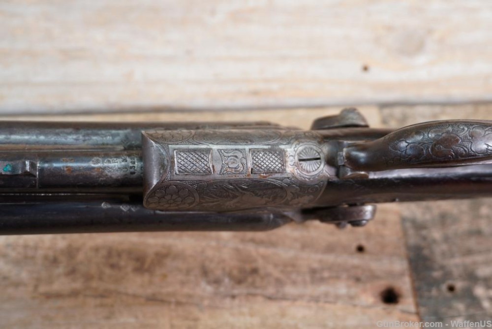German Drilling 3-barrel 20ga over .25-35 Winchester ENGRAVED project TLC -img-51