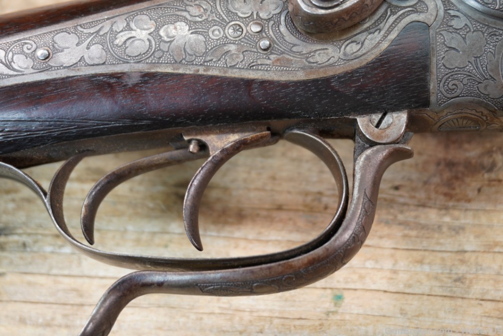 German Drilling 3-barrel 20ga over .25-35 Winchester ENGRAVED project TLC -img-12