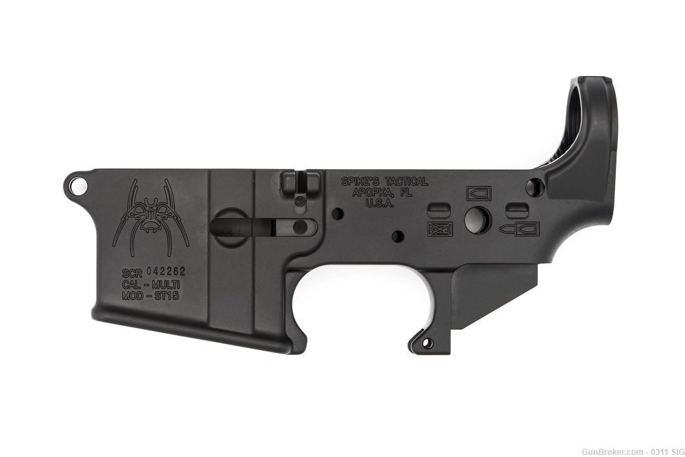 Spikes Tactical Spider Lower -punisher, waterboarding, &others available-img-0