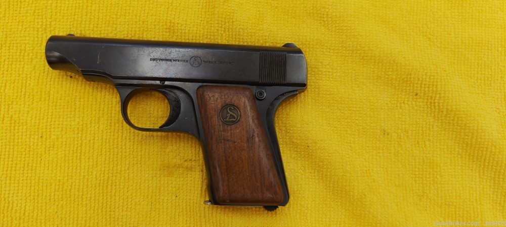 25ACP German Ortgies Deutsche Werke Erfurt Pocket Pistol Post WW1 Pre WW2-img-3