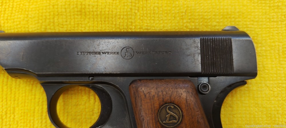 25ACP German Ortgies Deutsche Werke Erfurt Pocket Pistol Post WW1 Pre WW2-img-7